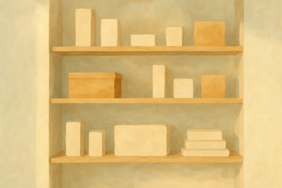 Shelving & Racks — generic home organization editorial illustration